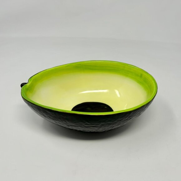 Market Square Avacado Shaped Guacamole Serving Bowl 7” Cottage Boho Farmcore - Picture 1 of 6